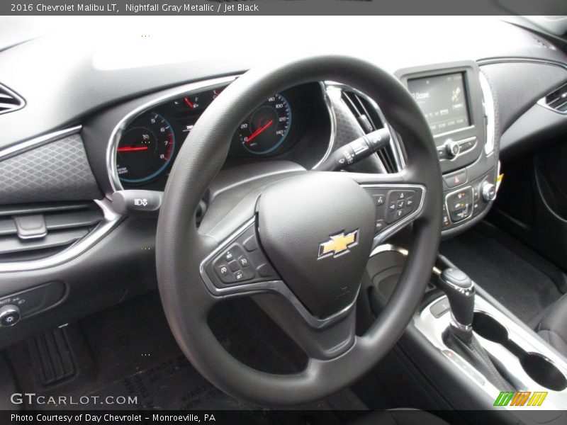 Nightfall Gray Metallic / Jet Black 2016 Chevrolet Malibu LT