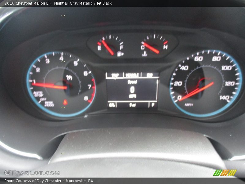 Nightfall Gray Metallic / Jet Black 2016 Chevrolet Malibu LT