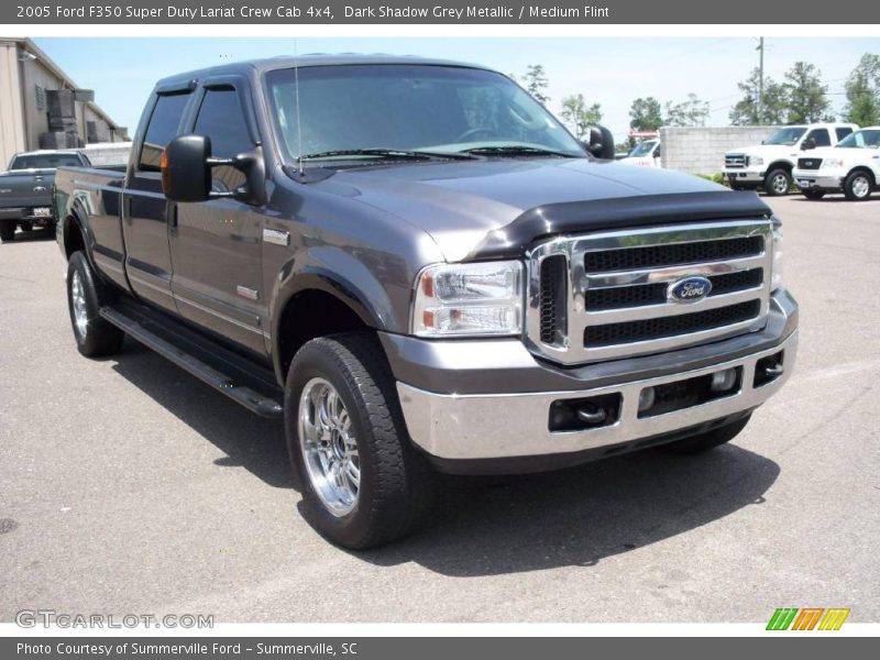 Dark Shadow Grey Metallic / Medium Flint 2005 Ford F350 Super Duty Lariat Crew Cab 4x4