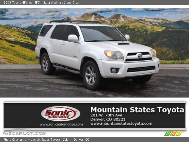 Natural White / Stone Gray 2008 Toyota 4Runner SR5