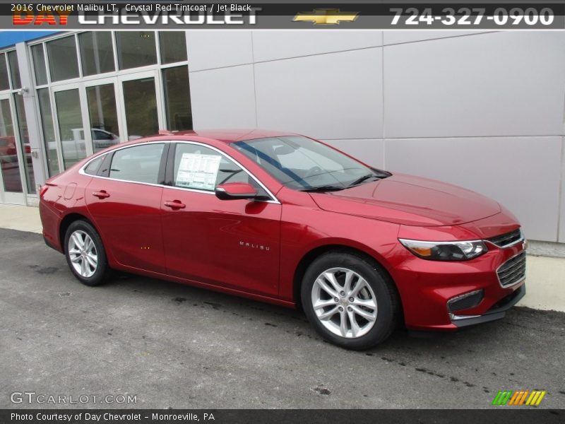 Crystal Red Tintcoat / Jet Black 2016 Chevrolet Malibu LT