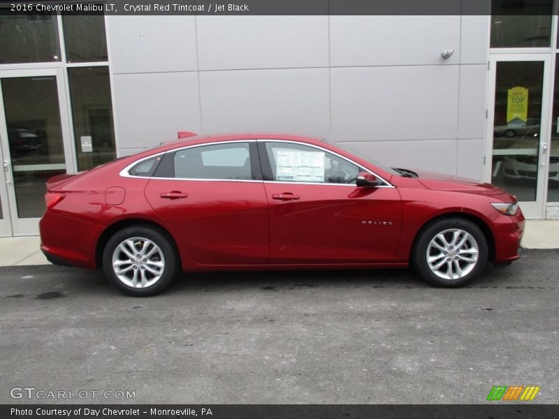 Crystal Red Tintcoat / Jet Black 2016 Chevrolet Malibu LT