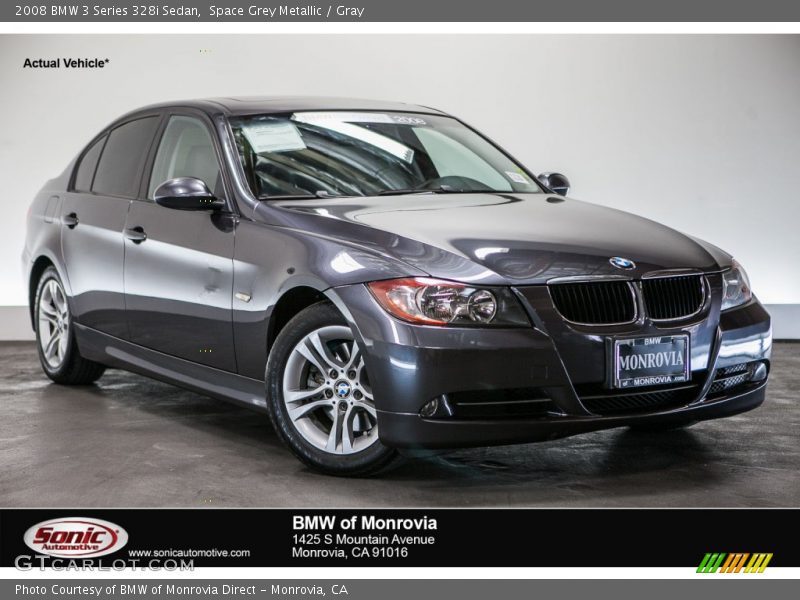 Space Grey Metallic / Gray 2008 BMW 3 Series 328i Sedan