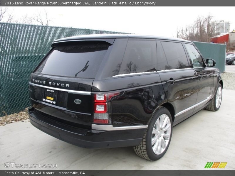 Santorini Black Metallic / Ebony/Ivory 2016 Land Rover Range Rover Supercharged LWB