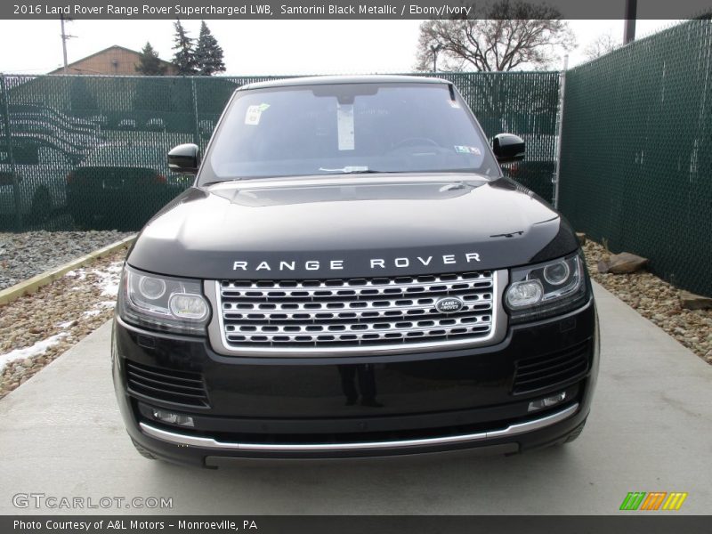 Santorini Black Metallic / Ebony/Ivory 2016 Land Rover Range Rover Supercharged LWB