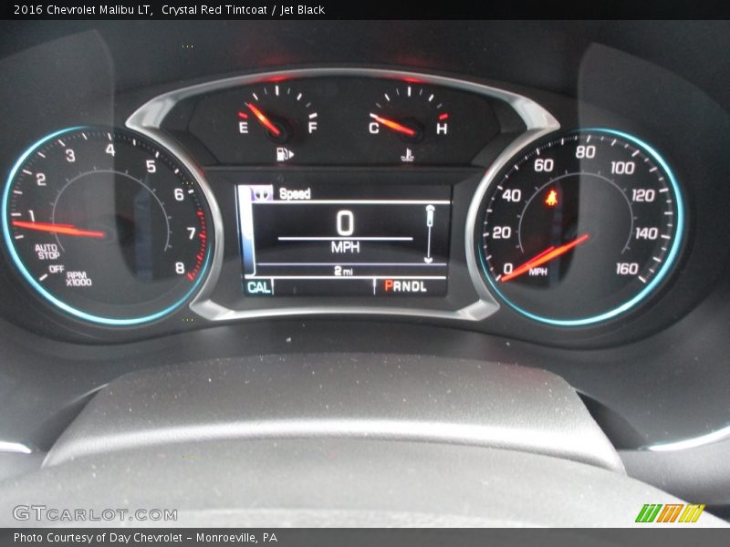 Crystal Red Tintcoat / Jet Black 2016 Chevrolet Malibu LT
