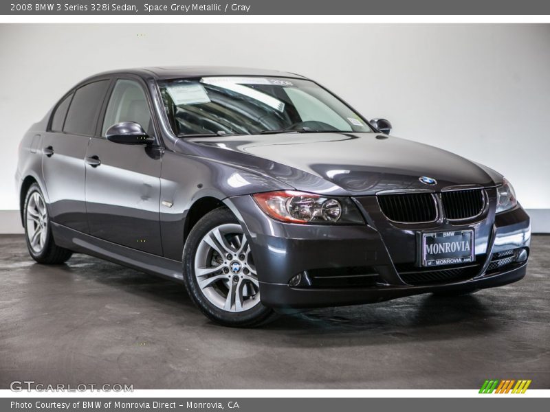 Space Grey Metallic / Gray 2008 BMW 3 Series 328i Sedan