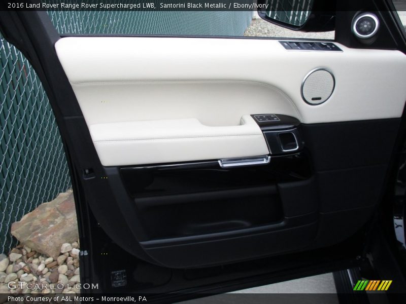 Santorini Black Metallic / Ebony/Ivory 2016 Land Rover Range Rover Supercharged LWB