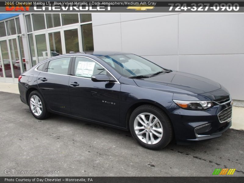 Blue Velvet Metallic / Dark Atmosphere/Medium Ash Gray 2016 Chevrolet Malibu LT