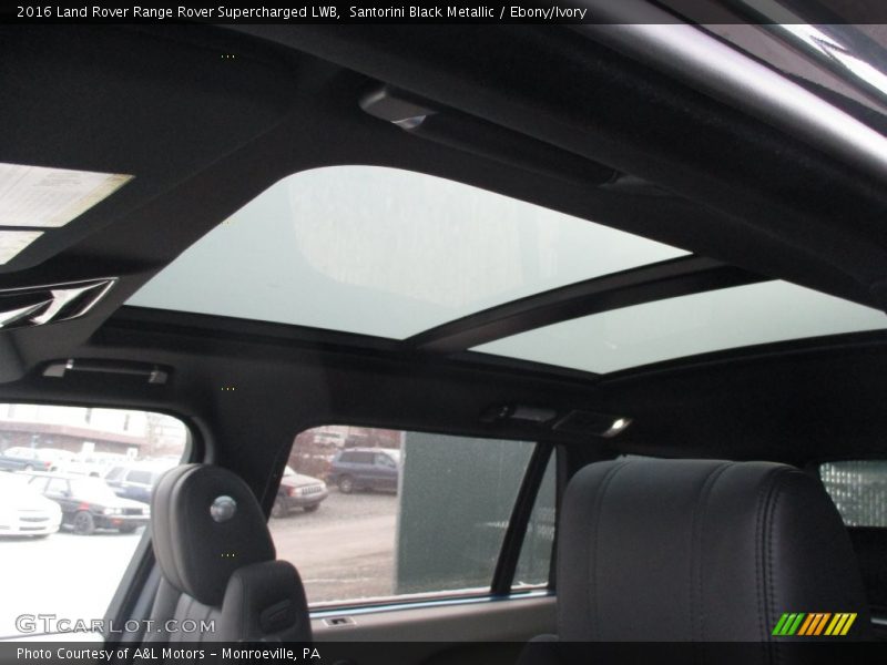 Santorini Black Metallic / Ebony/Ivory 2016 Land Rover Range Rover Supercharged LWB
