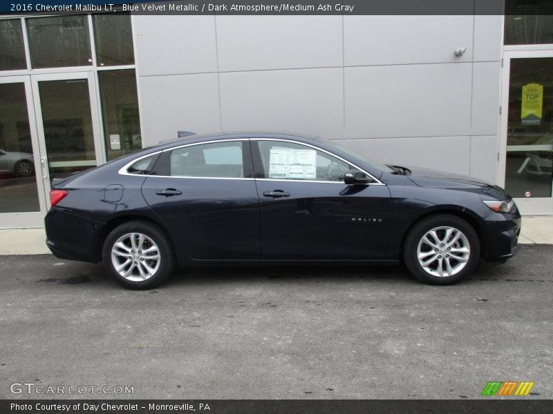 Blue Velvet Metallic / Dark Atmosphere/Medium Ash Gray 2016 Chevrolet Malibu LT