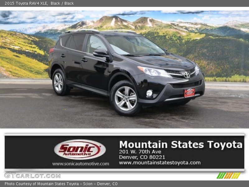 Black / Black 2015 Toyota RAV4 XLE