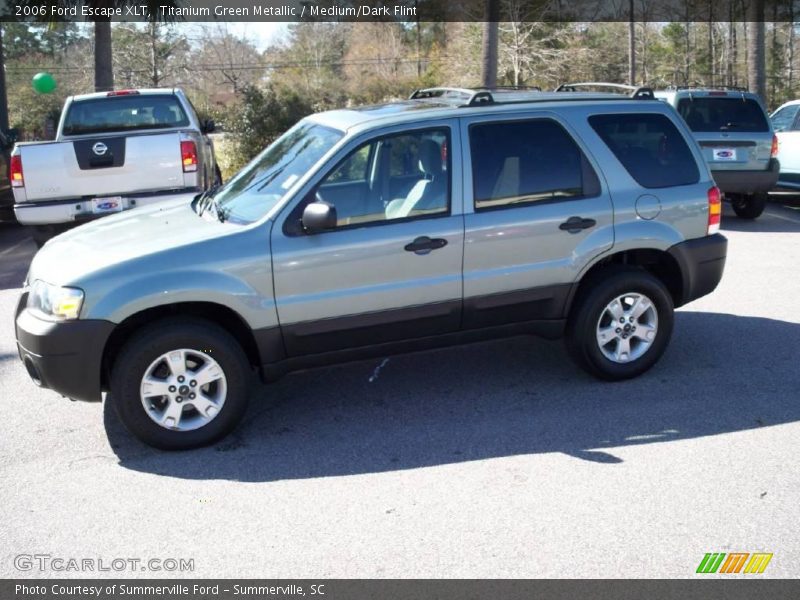 Titanium Green Metallic / Medium/Dark Flint 2006 Ford Escape XLT