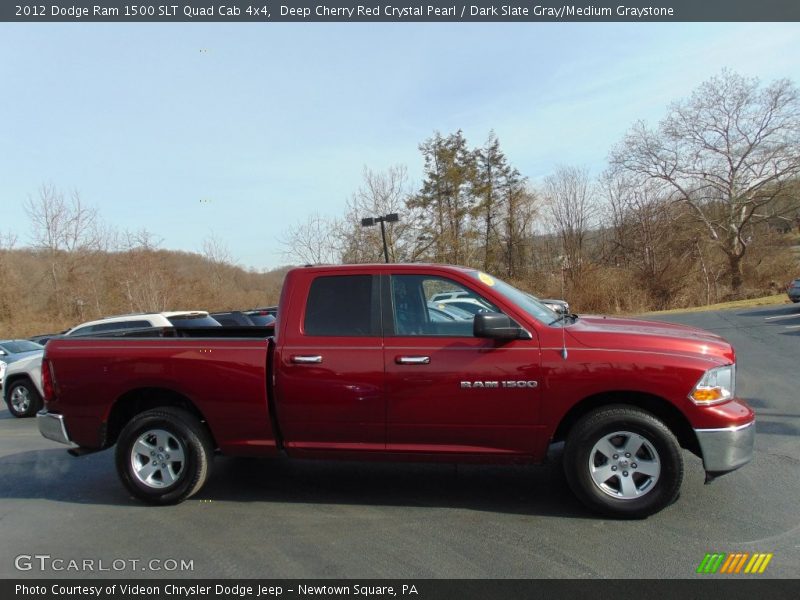 Deep Cherry Red Crystal Pearl / Dark Slate Gray/Medium Graystone 2012 Dodge Ram 1500 SLT Quad Cab 4x4