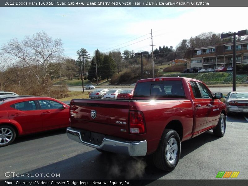 Deep Cherry Red Crystal Pearl / Dark Slate Gray/Medium Graystone 2012 Dodge Ram 1500 SLT Quad Cab 4x4