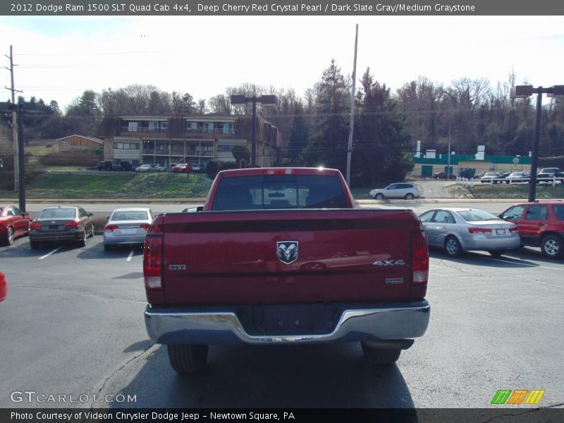 Deep Cherry Red Crystal Pearl / Dark Slate Gray/Medium Graystone 2012 Dodge Ram 1500 SLT Quad Cab 4x4