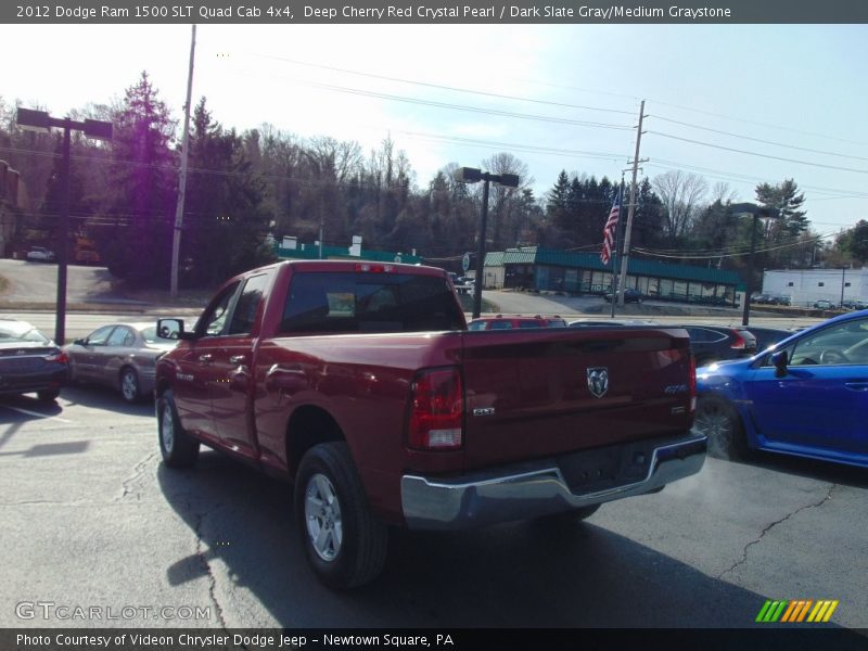 Deep Cherry Red Crystal Pearl / Dark Slate Gray/Medium Graystone 2012 Dodge Ram 1500 SLT Quad Cab 4x4