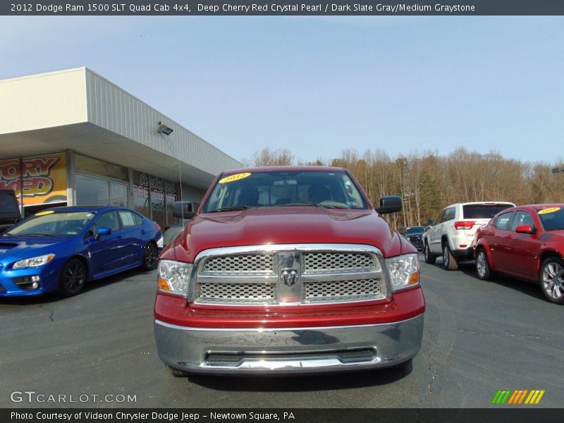 Deep Cherry Red Crystal Pearl / Dark Slate Gray/Medium Graystone 2012 Dodge Ram 1500 SLT Quad Cab 4x4