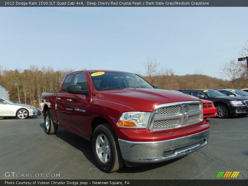 Deep Cherry Red Crystal Pearl / Dark Slate Gray/Medium Graystone 2012 Dodge Ram 1500 SLT Quad Cab 4x4