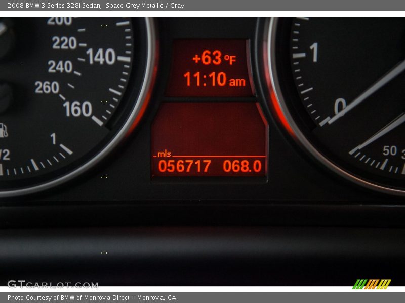 Space Grey Metallic / Gray 2008 BMW 3 Series 328i Sedan