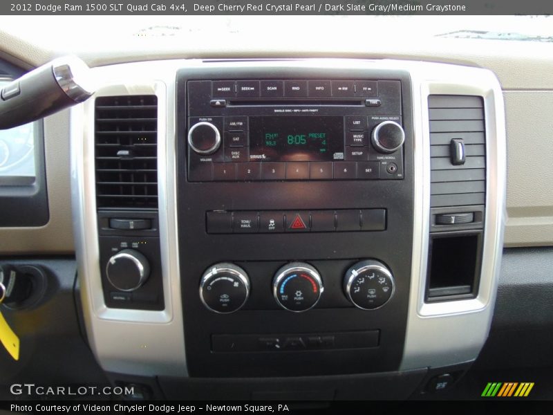 Deep Cherry Red Crystal Pearl / Dark Slate Gray/Medium Graystone 2012 Dodge Ram 1500 SLT Quad Cab 4x4