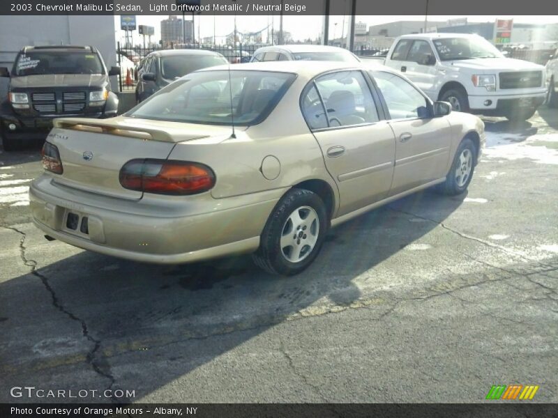 Light Driftwood Metallic / Neutral Beige 2003 Chevrolet Malibu LS Sedan