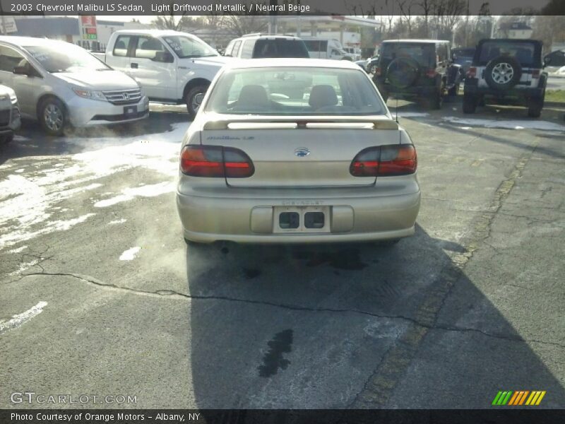 Light Driftwood Metallic / Neutral Beige 2003 Chevrolet Malibu LS Sedan