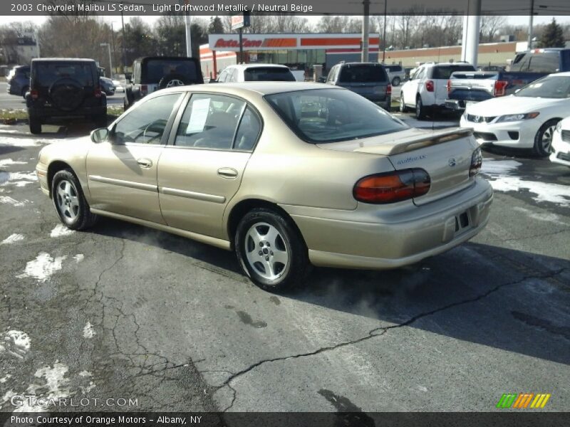 Light Driftwood Metallic / Neutral Beige 2003 Chevrolet Malibu LS Sedan