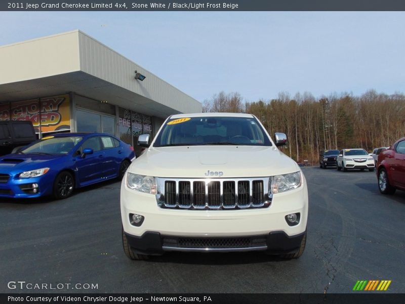 Stone White / Black/Light Frost Beige 2011 Jeep Grand Cherokee Limited 4x4