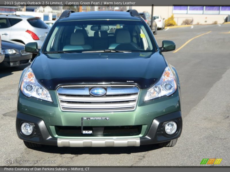 Cypress Green Pearl / Warm Ivory Leather 2013 Subaru Outback 2.5i Limited