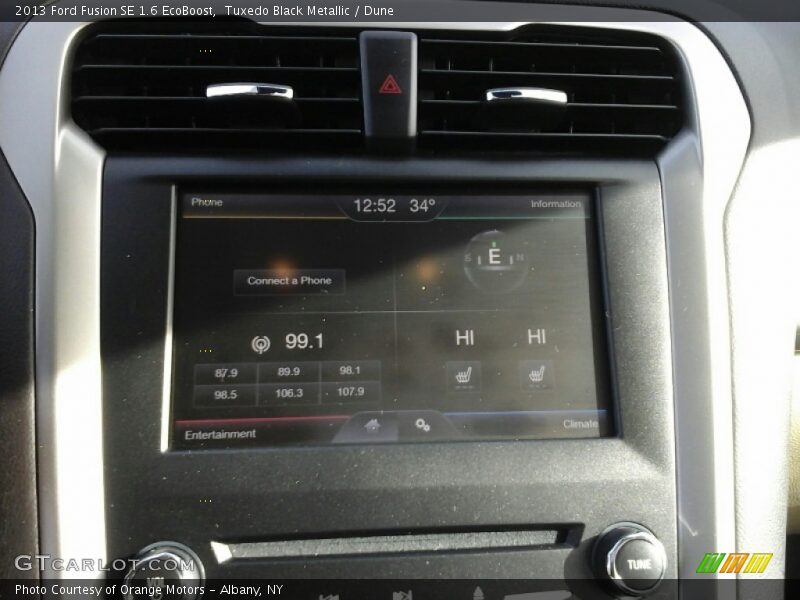 Tuxedo Black Metallic / Dune 2013 Ford Fusion SE 1.6 EcoBoost