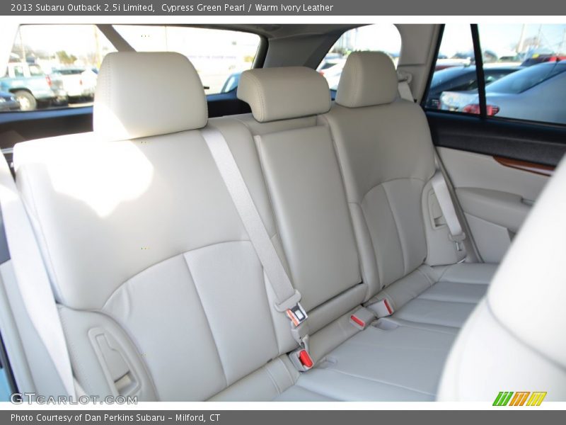 Cypress Green Pearl / Warm Ivory Leather 2013 Subaru Outback 2.5i Limited