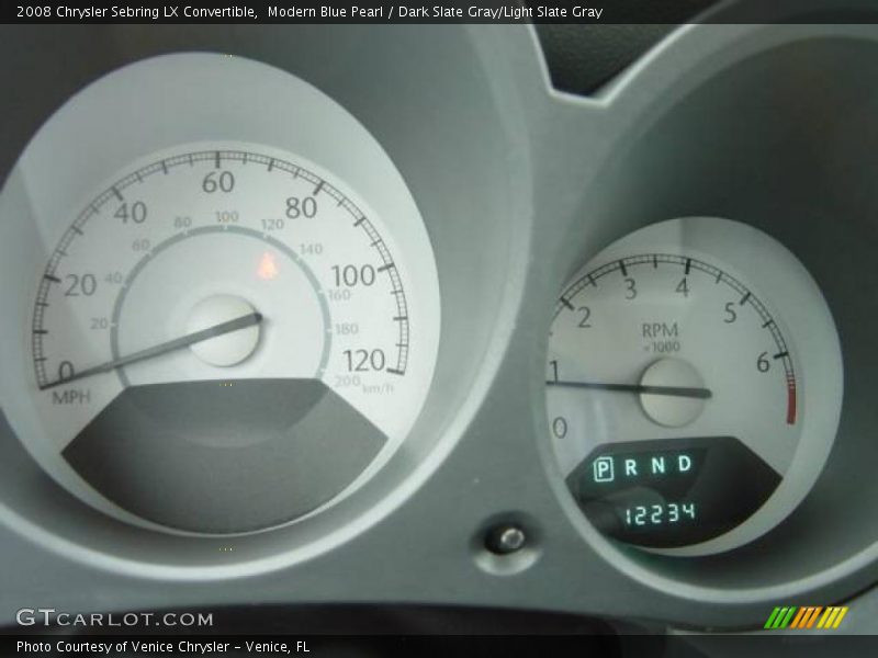 Modern Blue Pearl / Dark Slate Gray/Light Slate Gray 2008 Chrysler Sebring LX Convertible