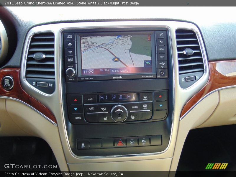 Stone White / Black/Light Frost Beige 2011 Jeep Grand Cherokee Limited 4x4