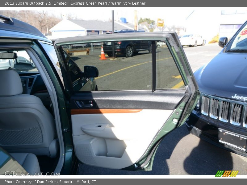 Cypress Green Pearl / Warm Ivory Leather 2013 Subaru Outback 2.5i Limited