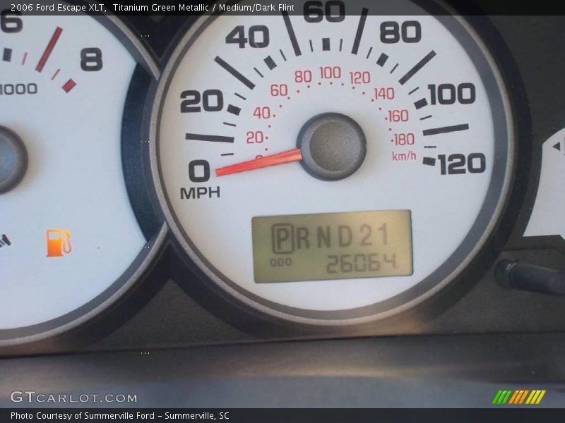 Titanium Green Metallic / Medium/Dark Flint 2006 Ford Escape XLT