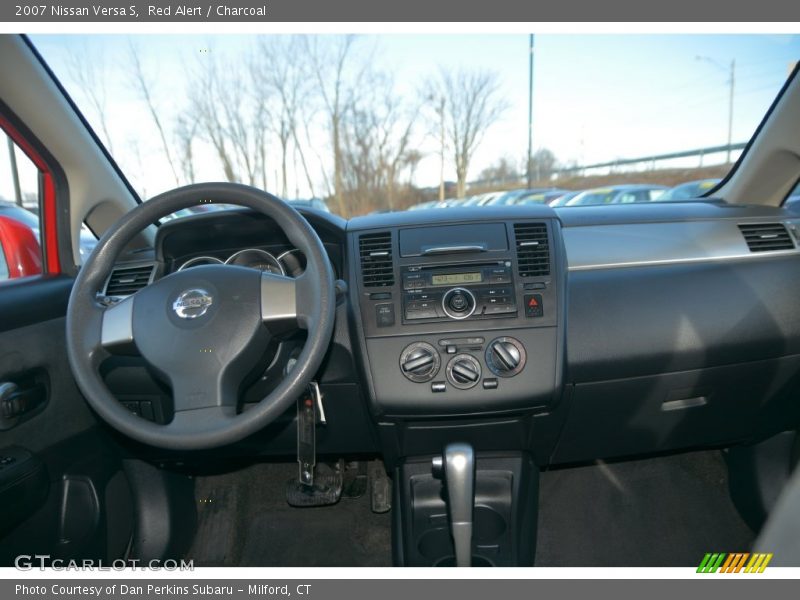 Red Alert / Charcoal 2007 Nissan Versa S