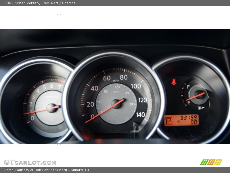 Red Alert / Charcoal 2007 Nissan Versa S