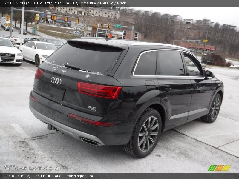 Orca Black Metallic / Black 2017 Audi Q7 3.0T quattro Premium Plus