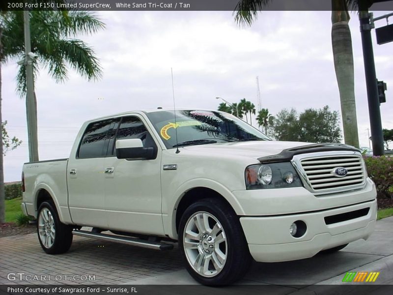 White Sand Tri-Coat / Tan 2008 Ford F150 Limited SuperCrew