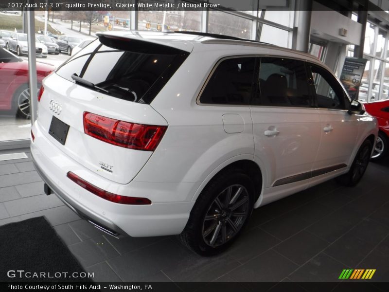 Glacier White Metallic / Nougat Brown 2017 Audi Q7 3.0T quattro Prestige