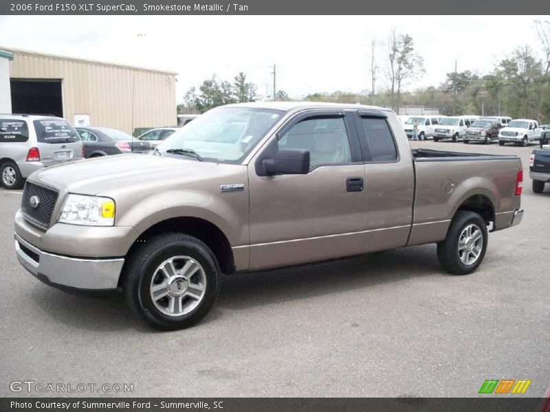 Smokestone Metallic / Tan 2006 Ford F150 XLT SuperCab