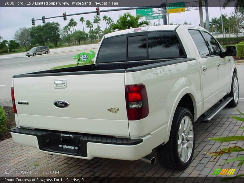 White Sand Tri-Coat / Tan 2008 Ford F150 Limited SuperCrew