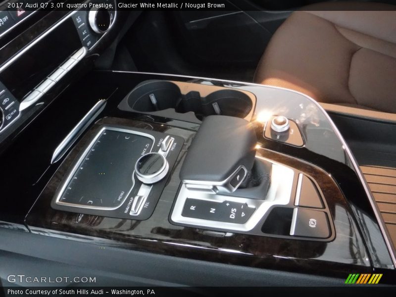 Glacier White Metallic / Nougat Brown 2017 Audi Q7 3.0T quattro Prestige