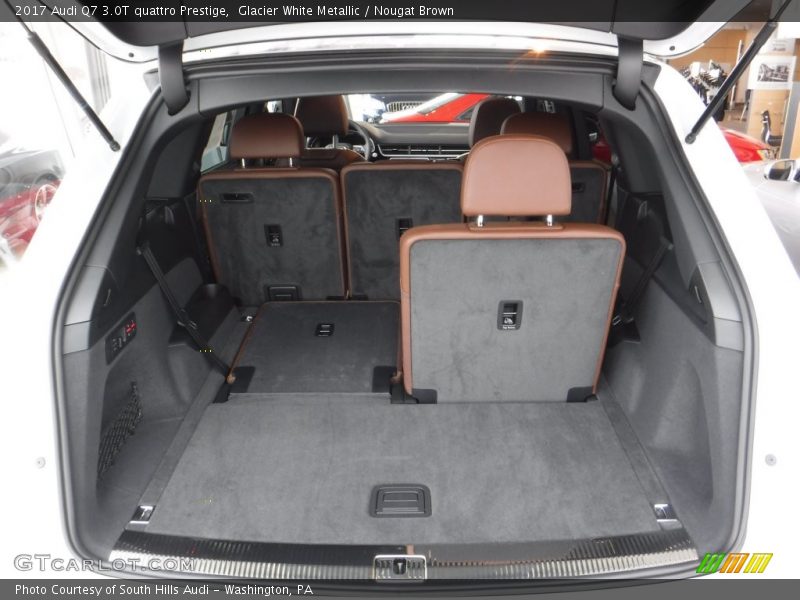 Glacier White Metallic / Nougat Brown 2017 Audi Q7 3.0T quattro Prestige