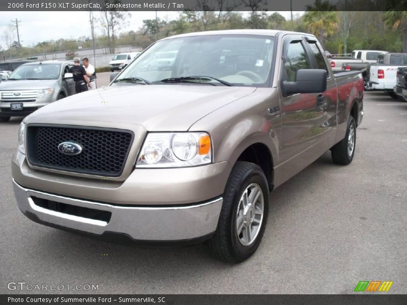 Smokestone Metallic / Tan 2006 Ford F150 XLT SuperCab