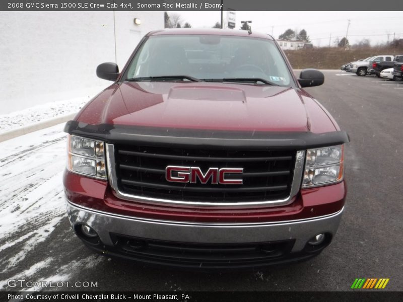 Sonoma Red Metallic / Ebony 2008 GMC Sierra 1500 SLE Crew Cab 4x4