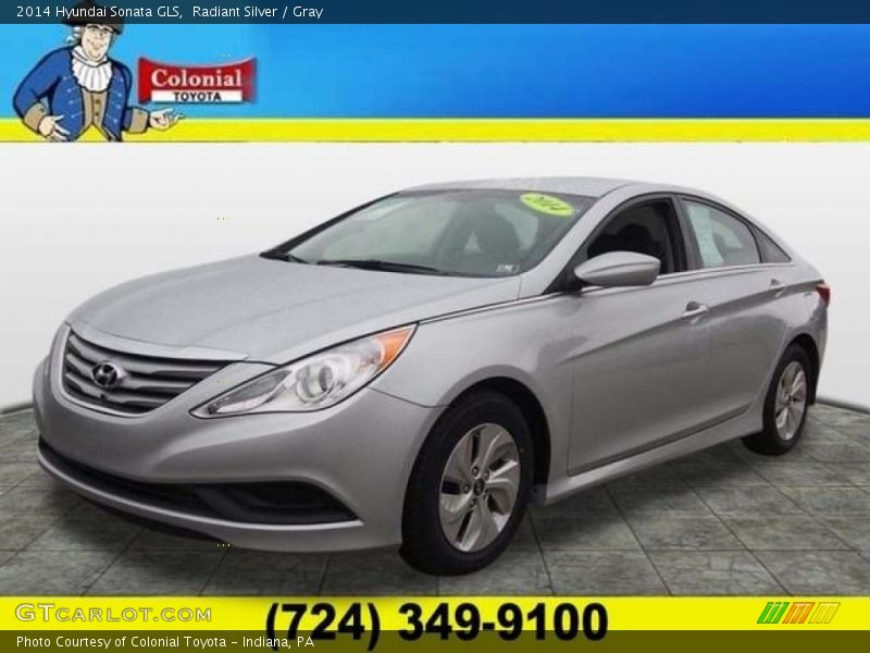 Radiant Silver / Gray 2014 Hyundai Sonata GLS