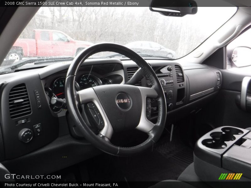 Sonoma Red Metallic / Ebony 2008 GMC Sierra 1500 SLE Crew Cab 4x4