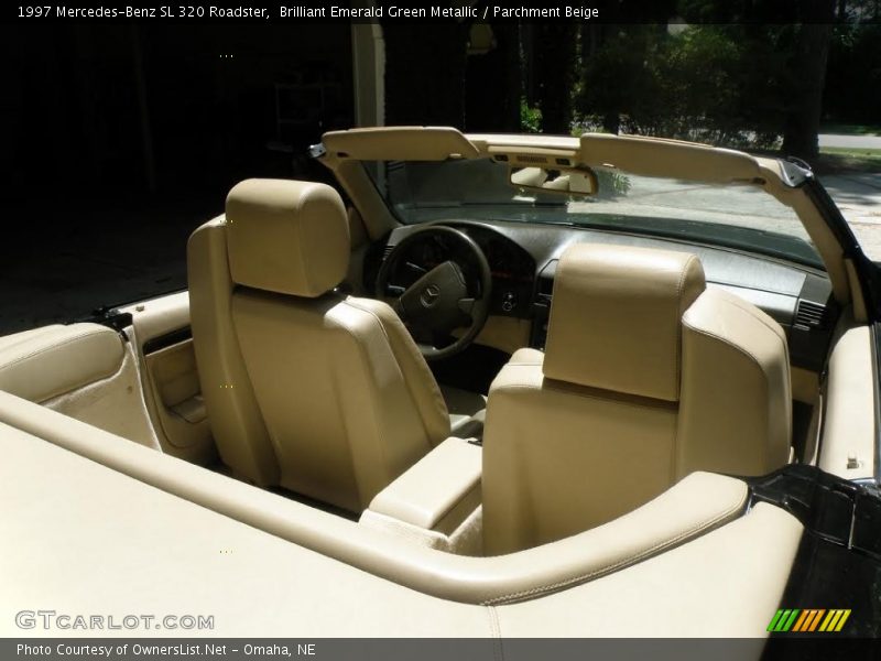 Brilliant Emerald Green Metallic / Parchment Beige 1997 Mercedes-Benz SL 320 Roadster